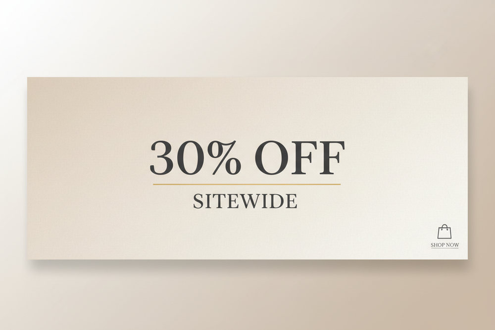 30% Off Sitewide - Elegant Style